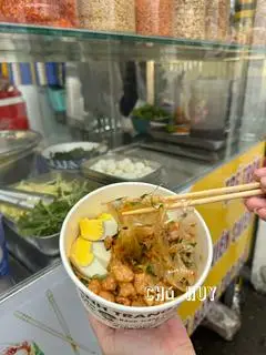 Hình ảnh Bánh tráng mỡ hành tóp mỡ