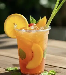 Hình ảnh Trà đào ly 500ml
