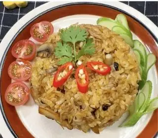 Hình ảnh Cơm chiên nấm chay