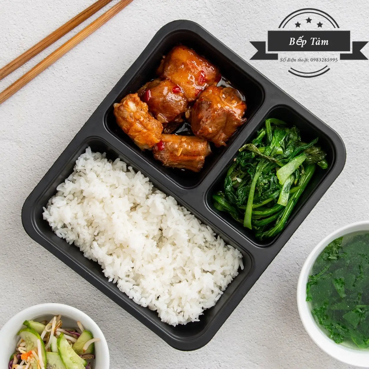 Hình ảnh Cơm sườn chua ngọt