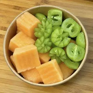 Hình ảnh Dưa vàng mix nho sữa