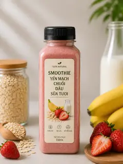 Hình ảnh ST Yến Mạch + Chuối + Dâu