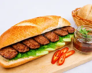 Hình ảnh (Siêu Ngập Thịt) Bánh mì thịt viên nướng