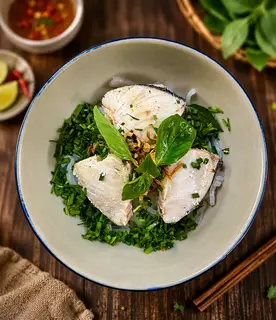 Hình ảnh Bánh canh hẹ cá dầm