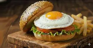 Hình ảnh Burger trứng