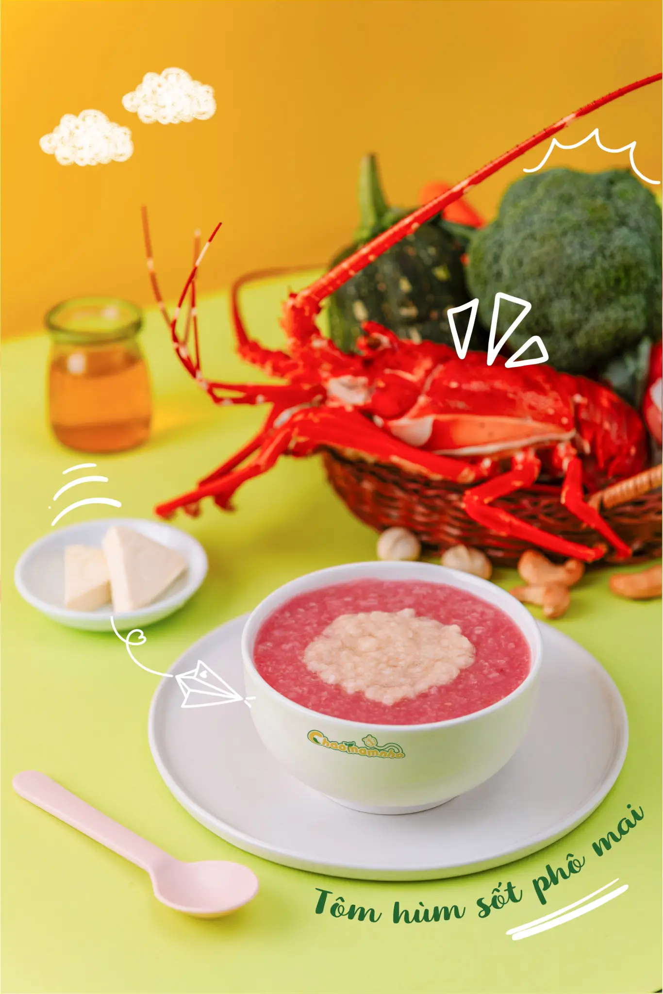 Hình ảnh Cháo Tôm hùm xốt phô mai