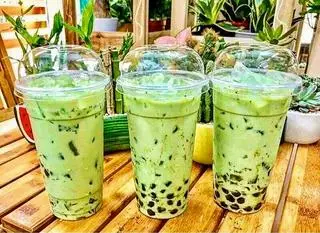 Hình ảnh Trà sữa thái xanh trân châu