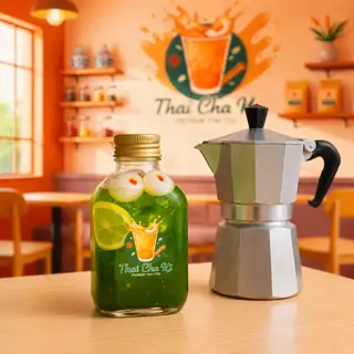 Hình ảnh Trà Vải Thái Xanh (Chai 330ml)