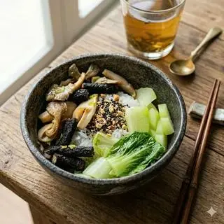 Hình ảnh Cuộn rong biển kho nấm