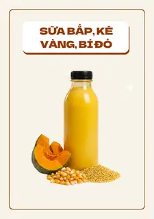 Hình ảnh Sữa bắp, kê vàng, bí đỏ