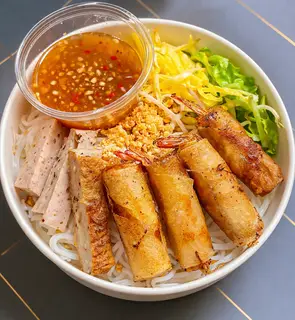 Hình ảnh Bún mắm nêm chả ram tôm đất ( tặng 1 coca)