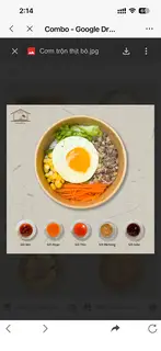 Hình ảnh Cơm cơ bản thịt bò