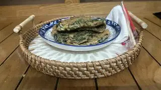 Hình ảnh Trứng rán ngải cứu