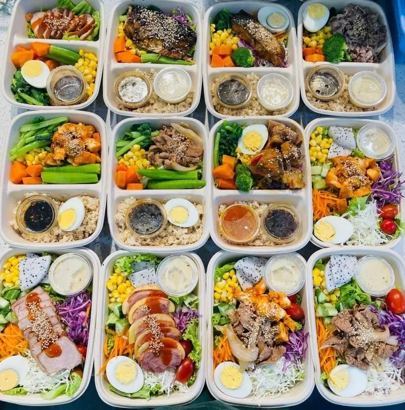 Hình ảnh Cơm lứt thịt nướng