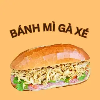 Hình ảnh Bánh mì gà xé