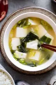 Hình ảnh Miso soups tofu mushrooms seaweed