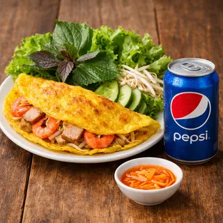 Hình ảnh Combo 5 bánh xèo kèm nước ngọt