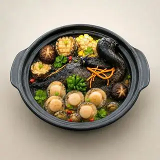 Hình ảnh Gà ác - còi điệp - bào ngư - đông trùng
