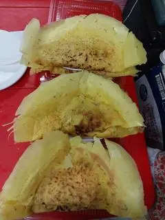 Hình ảnh BÁNH XÈO TÔM kèm bánh tráng