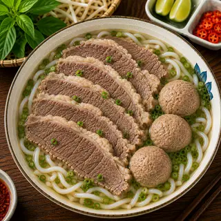 Hình ảnh Bún Bò Nạm Bò Viên