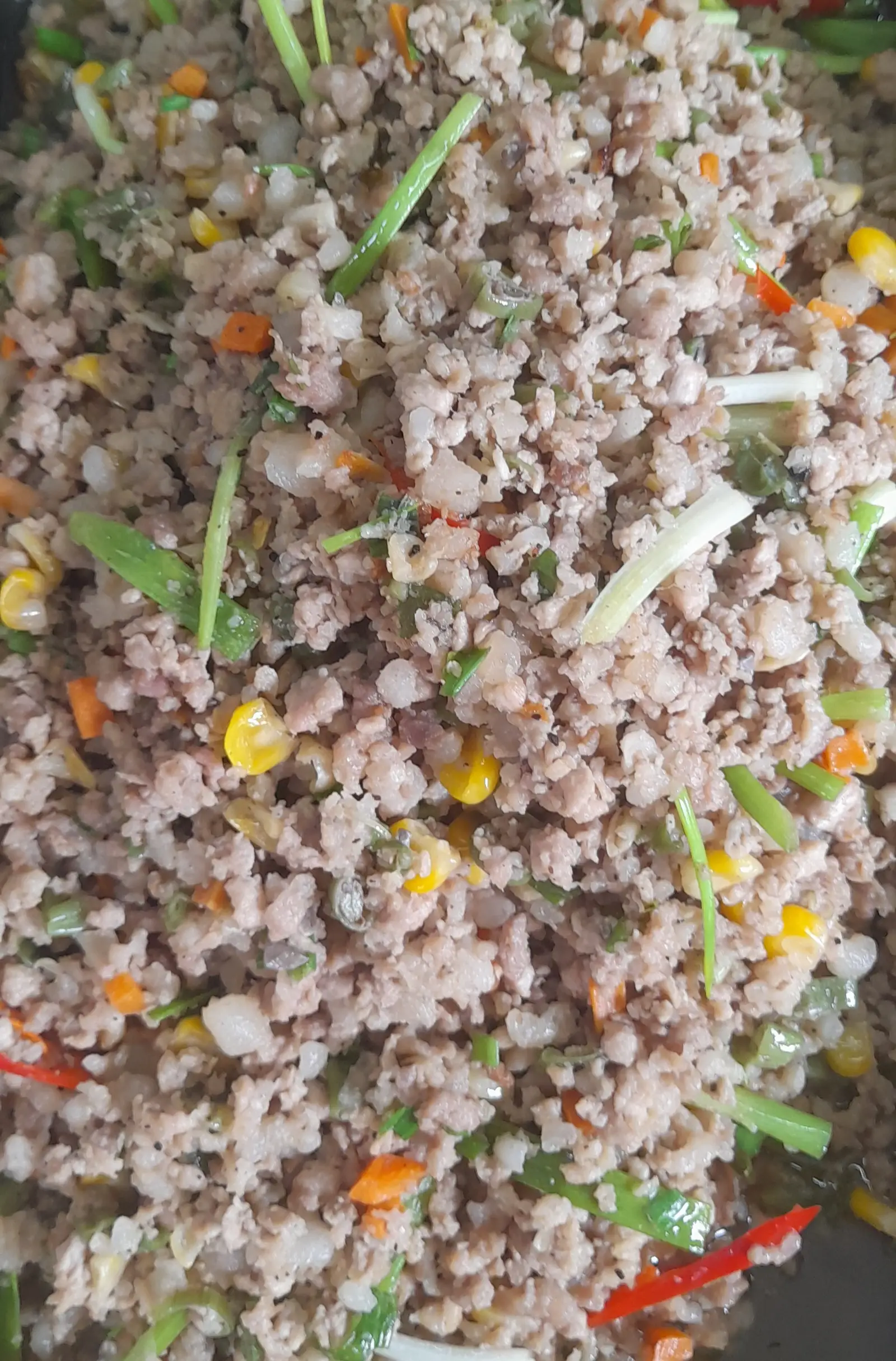 Hình ảnh Thịt băm xào ngũ sắc 