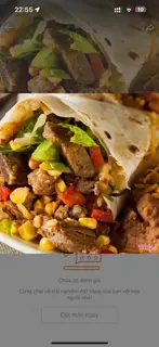 Hình ảnh tacos gà xù