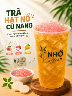 Hình ảnh Trà hạt nổ củ năng hồng