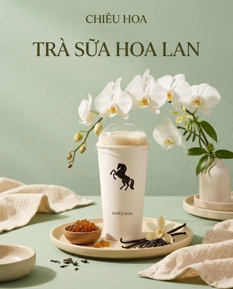 Hình ảnh Trà sữa Hoa Lan