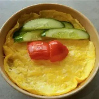 Hình ảnh cơm phủ trứng (không topping)