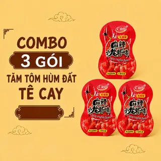 Hình ảnh Combo 3 Gói Tăm Tôm Hùm Đất Tê Cay
