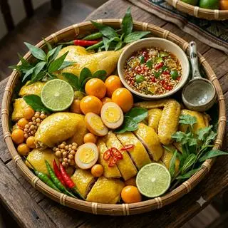 Hình ảnh gà ủ muối nguyên con ôm trứng+free coca hoặc 7up