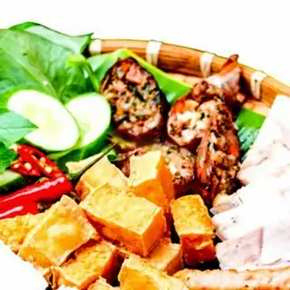 Hình ảnh Bún - đậu - thịt - dồi sụn