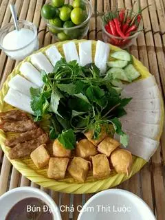 Hình ảnh Bún đậu chả cốm+ thịt luộc 