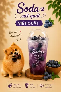 Hình ảnh Soda Việt Quất