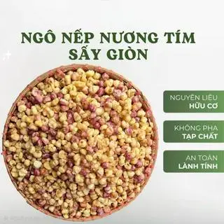 Hình ảnh Ngô nếp tím điện biên sấy giòn gói 300g