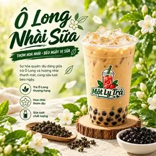 Hình ảnh Ô Long Nhài Sữa