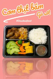 Hình ảnh Cơm thị băm+gà sốt