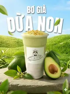 Hình ảnh Bơ già dừa non