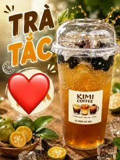 Hình ảnh trà tắc hạt chia sương sáo