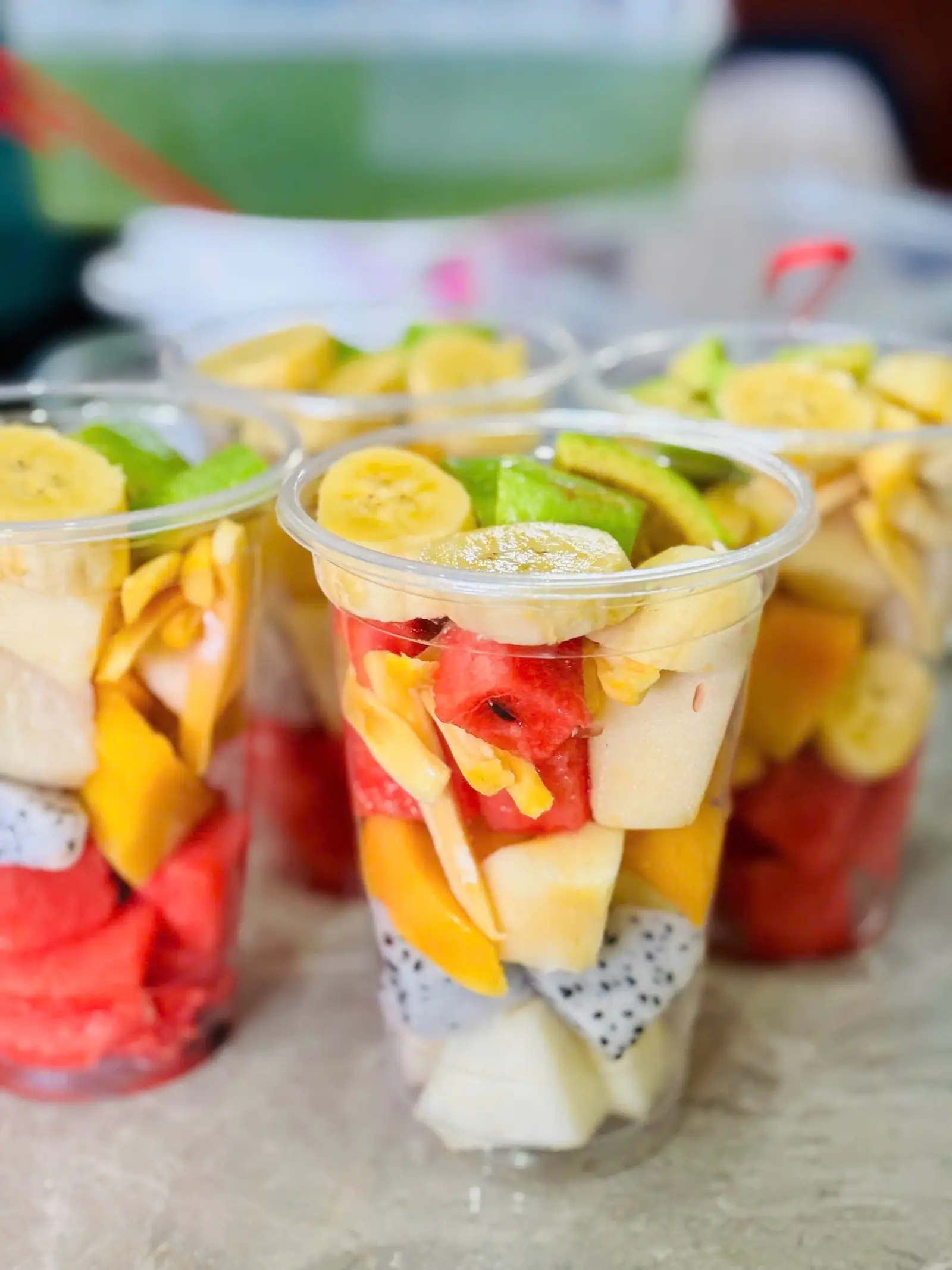Hình ảnh Hoa quả dầm sữa chua