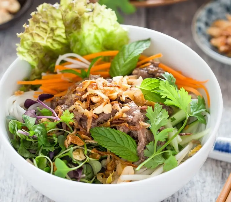 Hình ảnh Combo 2 Bún Bò Trộn Nam Bộ kèm 2 Pepsi