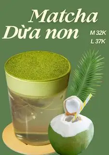 Hình ảnh Matcha Latte Dừa non