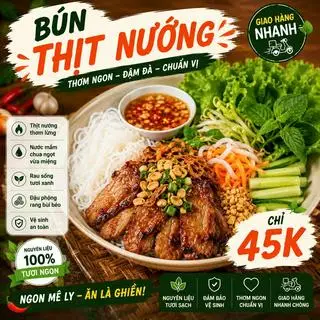 Hình ảnh Bún thịt nướng