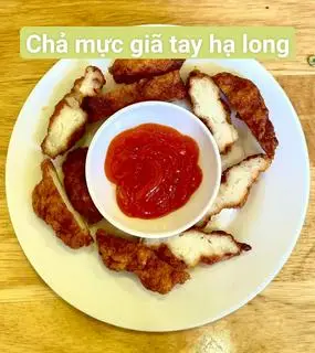 Hình ảnh chả mực giã tay hạ long _2 miếng