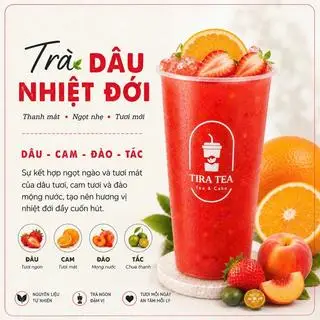 Hình ảnh Trà dâu nhiệt đới (Dâu-Đào-Cam)