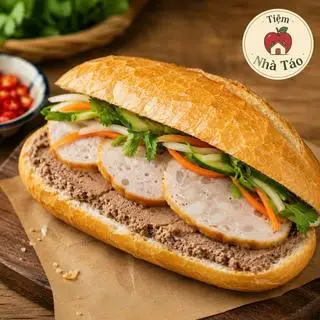 Hình ảnh Bánh Mì Pate Chả Xúc Xích 