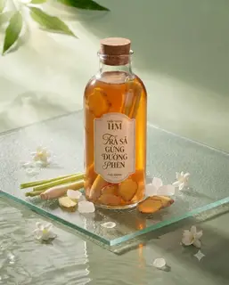 Hình ảnh  nước sả gừng thanh nhiệt