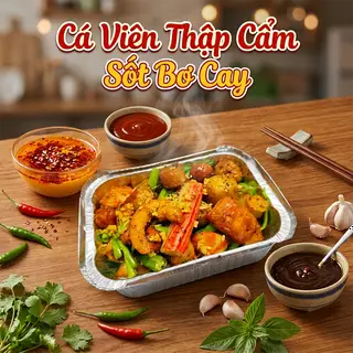 Hình ảnh Combo Cá Viên Thập Cẩm Sốt Bơ Cay (Phần Lớn)