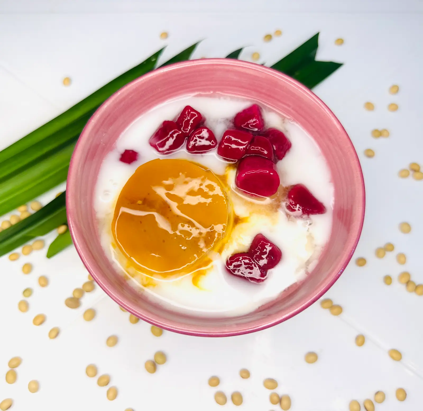 Hình ảnh Tàu hũ flan khoai lang dẻo