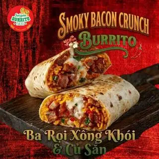 Hình ảnh Smoky Bacon Crunch Burrito | Ba Rọi Xông Khói • Củ Sắn